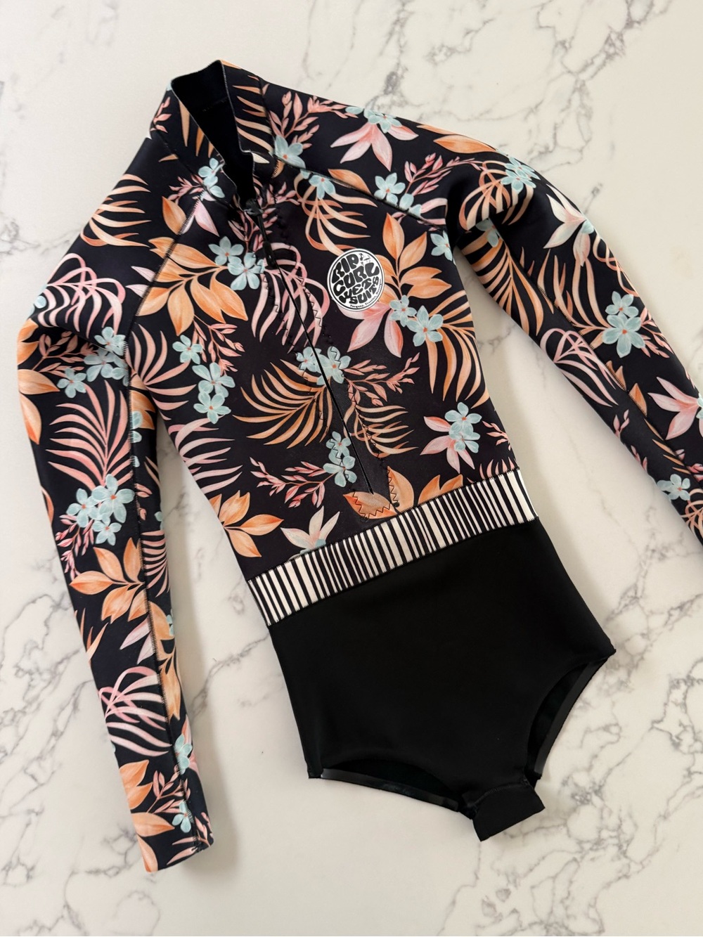 Rip Curl G-Bomb Long Sleeve 1mm Wetsuit Spring Suit - Black- Size US 4
